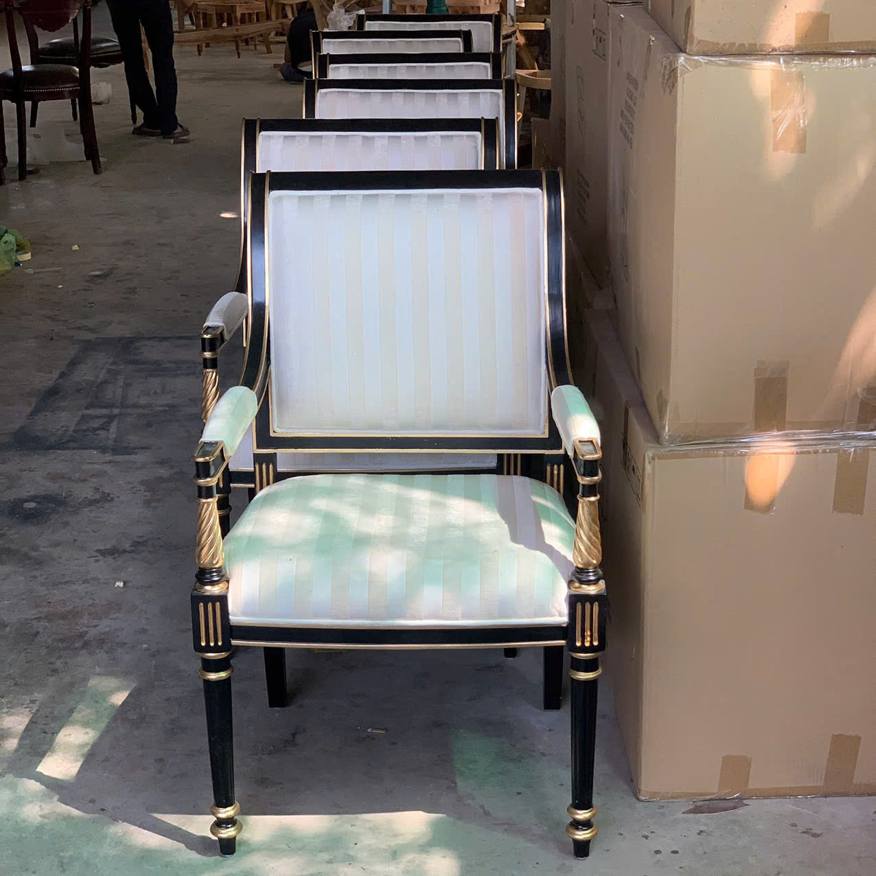 GHẾ ĂN CỔ ĐIỂN THEON LOUIS 16 PHONG CÁCH INDOCHINE